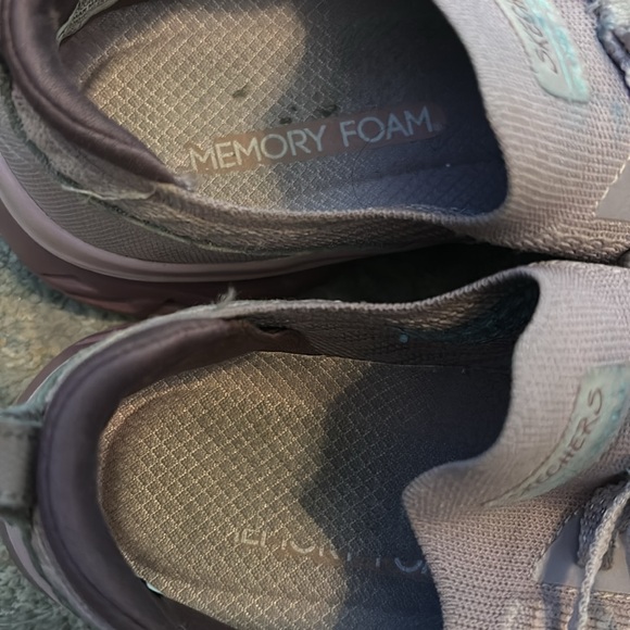 Skechers glide step slip on faux laces sneakers size 9 - Picture 6 of 8